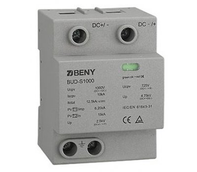 УЗИП BUD-S1000R DC 40kА на линию постоянного тока до 1000В класс защиты T1+2