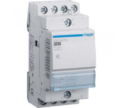 ESD427S контактор 40А AC, 2НО + 2НЗ, катушка DC 24V 
