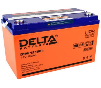 Аккумулятор Delta DTM 12100 I, 12 В 