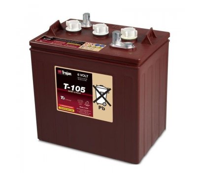6В 225Ач Trojan T-105 Аккумулятор тяговый панцирный