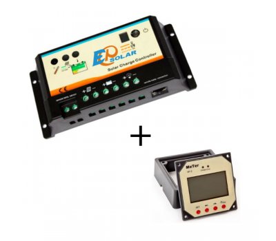EPIP20-D 10/20А 12/24В Контроллер заряда c выносной панелью индикации