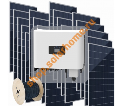 20 кВт Сетевая солнечная электростанция до 100 кВт*ч/сутки