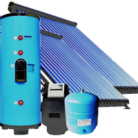 SH-D-500-4V Комплект ГВС и отопления от солнца